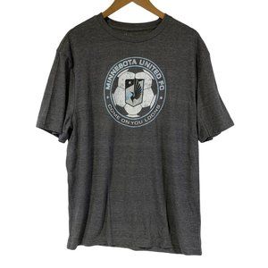 Minnesota United FC MLS Soccer T-Shirt ~ Come On You Loons ~ Gray (XLarge)